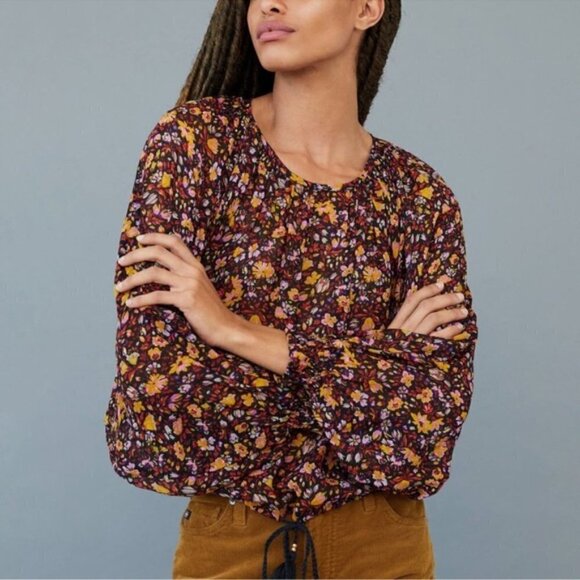 Anthropologie Pauline Exaggerated Balloon-Sleeved Blouse Small - Picture 7 of 7